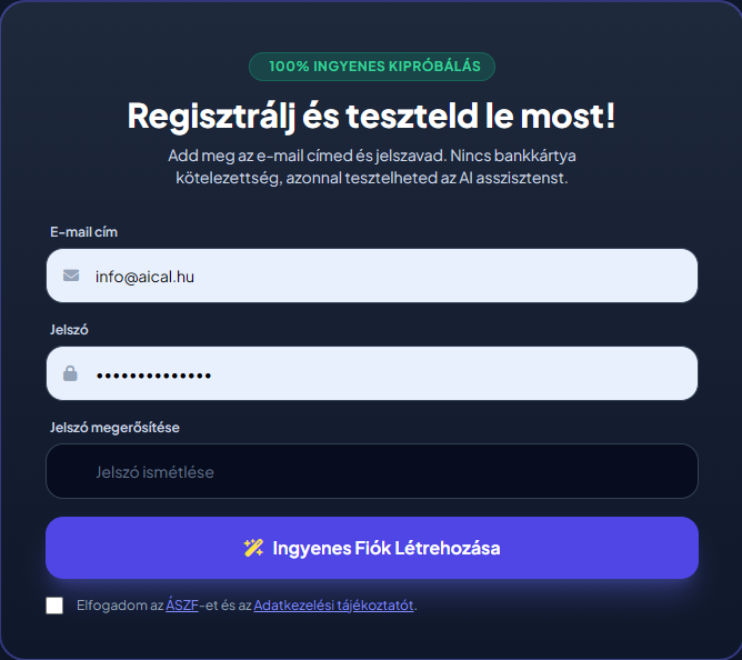 Regisztráció